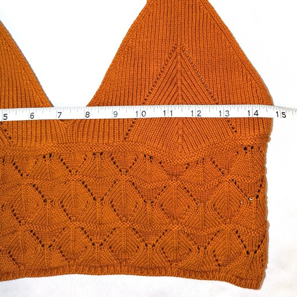 Intimately Free People | Favorite Swit Brami Crochet Crop Top in Rust | Medium - Picture 11 of 11